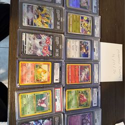 12 pokemon graded cards