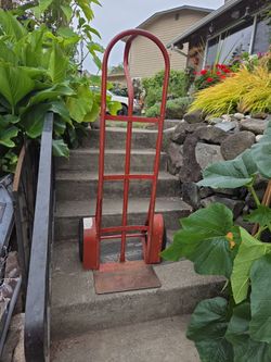 Air tires hand truck