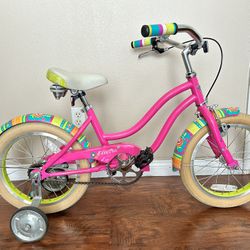 Girls Electra “Water Lily” Beach Cruiser Bike 16”/For 3-4 Years Old