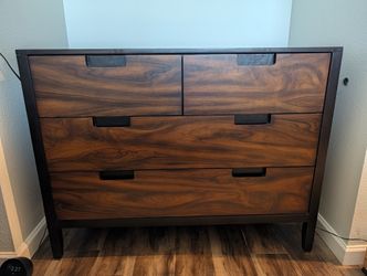 Brown Bedroom Dresser - 4 Drawers