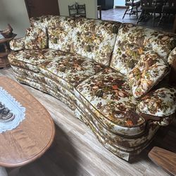 Like New Floral Sofa