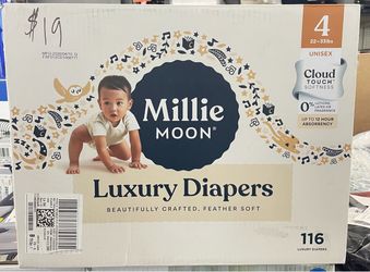 Diapers size 4 (116 ct) Millie Moon