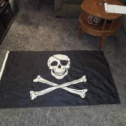 PIRATE FLAG

-35" X 59"
-JUST 5 BUCKS