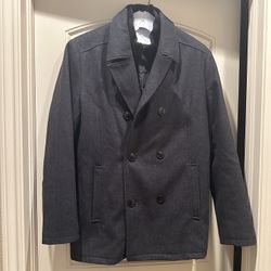 Men‘s Wool Blend Peacoat - P:u Monument 