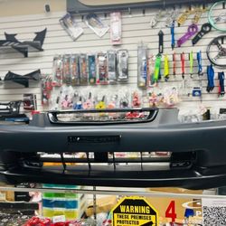 New Front Primed Bumper Cover For 1(contact info removed) Honda Civic 
Lip -grill si log included