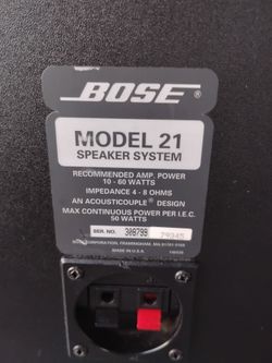 Bose Speakers Bookshelf MODEL 21 speaker system