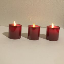 Red Candles Battery Operated LED Candles 