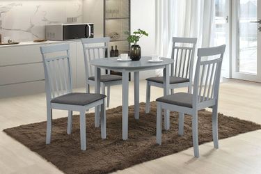 Dining Set 5pcs Color Light grey