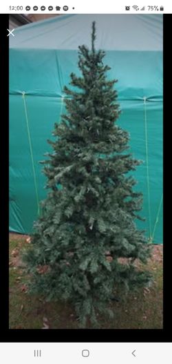 🌲Holiday Time 7' Pre-Lit Duncan Fur Quick Set (lights not working) Tree #5🌲