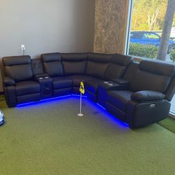 🆕 Brand New Power Recliner Sectional Sofa / Sofa Seccional Reclinable Nuevo a Estrenar … Fast 🚚 