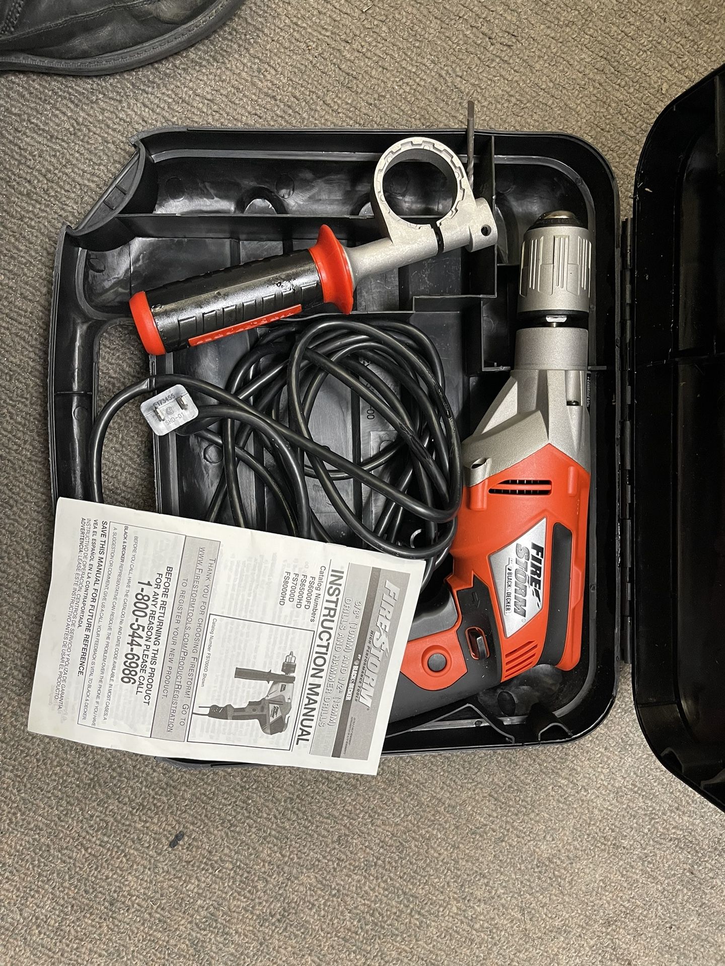 Black And Decker Firestorm Drill Barely Used 