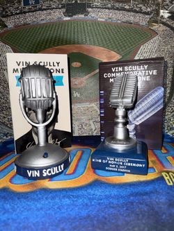 Dodgers vin Scully mics Bobblehead Bobbleheads bobble heads bobble head