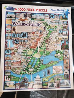 1000 Piece Historic Washington DC Puzzle By White Mountain Puzzles