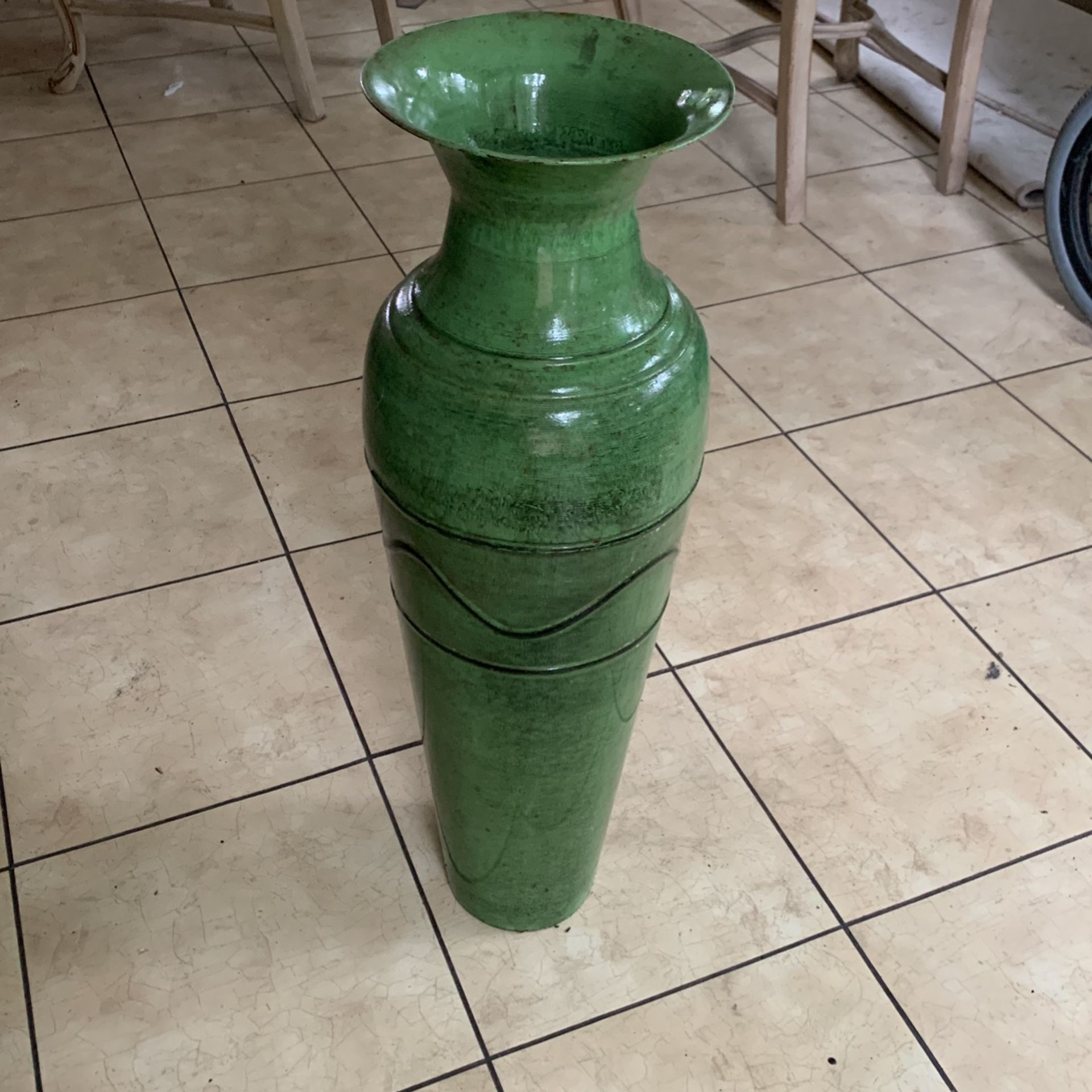 27” Tall Elegant Expressions Steel Vase