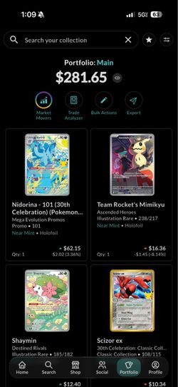 Pokemon cards mint