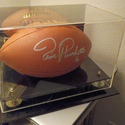 Jim Pinkett Signed Football