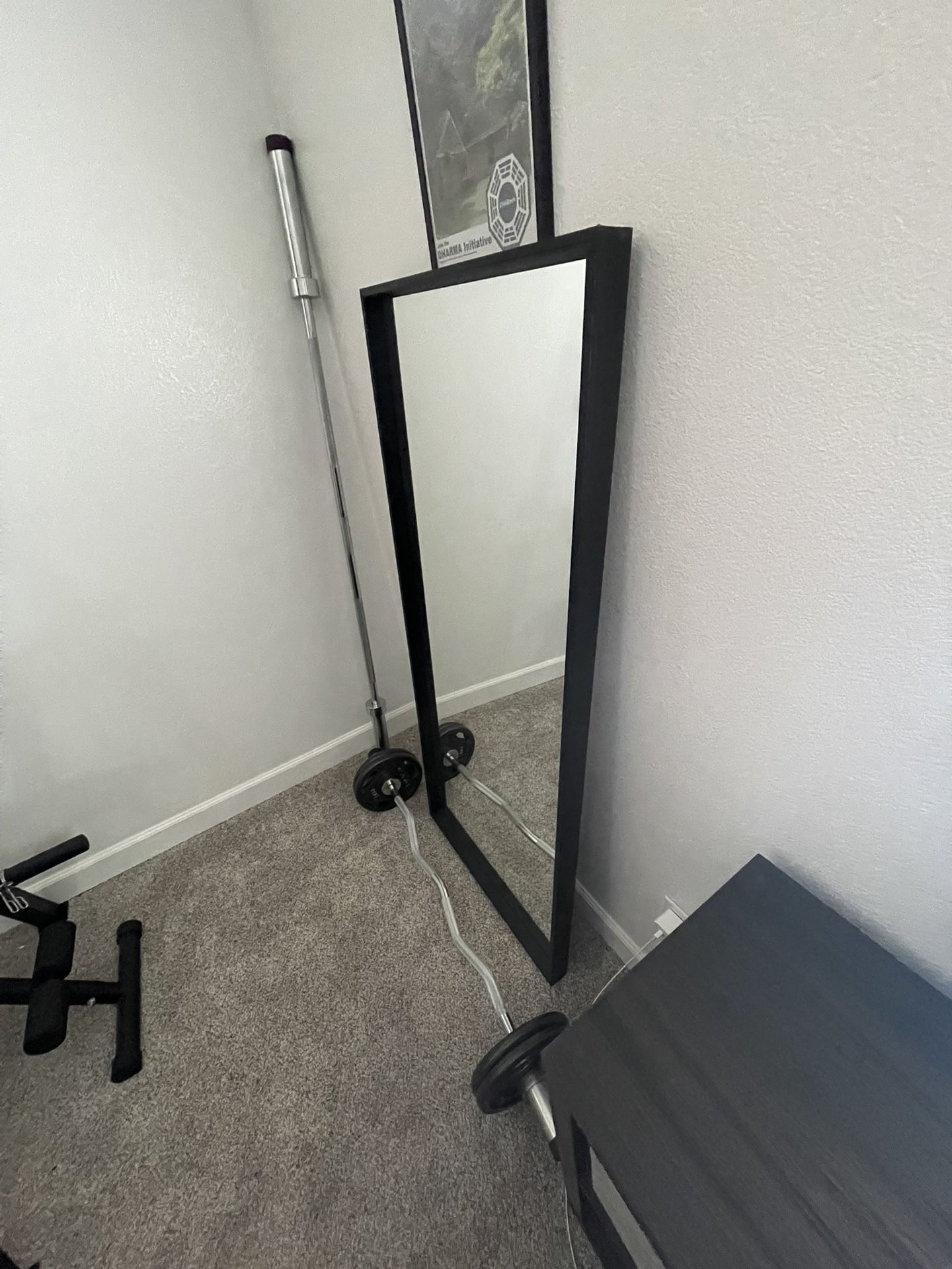 Mirror With Black Trim
