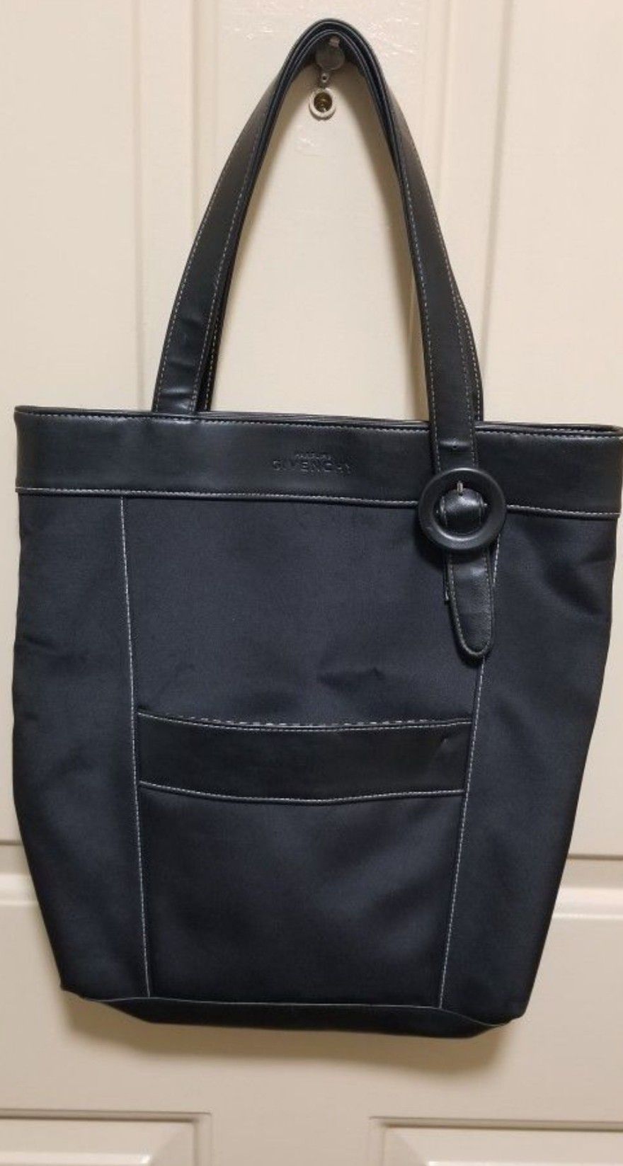 *Givenchy* Parfums Black Tote Bag w/outside Pocket