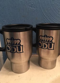Pair of old dominion university cups