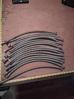Hose. -3/8-18 Stainless Steel Braided Hose