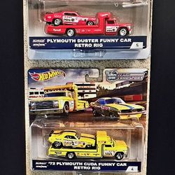 Hot Wheels Snake & Mongoose Transporters Race Team Set