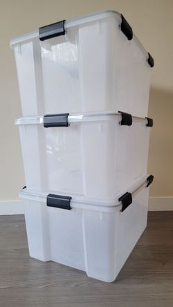 15 gallon Storage Bins with Lids