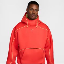 Nike Air Project F.R.O.G. Light Crimson Hoodie Tech Pack Men Sz XL HQ0465-696