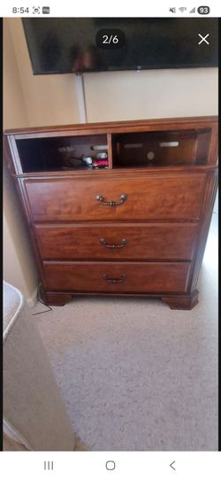 Dresser with t.v. media