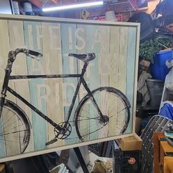 Large Hanging Bicycle Art