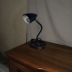 Reading  Lamp Blue Swirl Bottom 