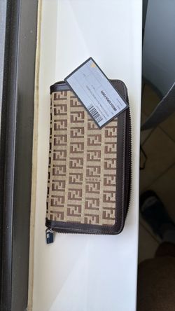 Fendi Zucca Zip-Around Continental Wallet