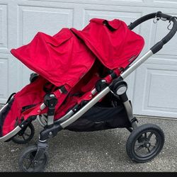 Double Stroller City  2  with Snack Trays 