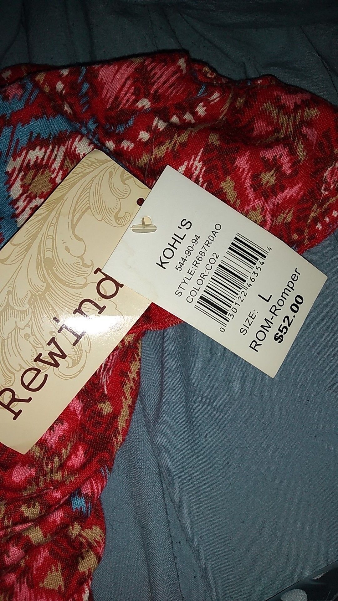 Brand New.REWIND ROM ROMPER