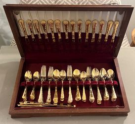 Wm Roger’s china Gold plated set