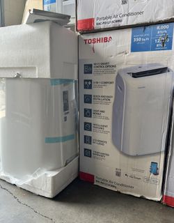  Toshiba - 8,000 (DOE) BTU Portable Air Conditioners. WiFi Compatible 