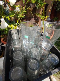 New 8 oz glass cups only $0.40 each self from 12 and over we have about a100 of tjem
