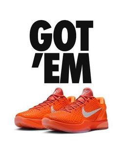 Nike Kobe 6 Protro Orange Sneakers