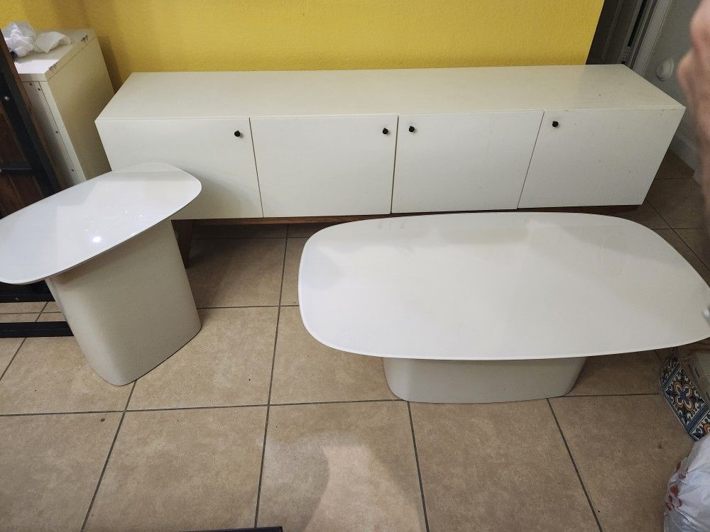 West Elm Furniture. Great Condition. Coffee Table. End Table And TV Media Console.