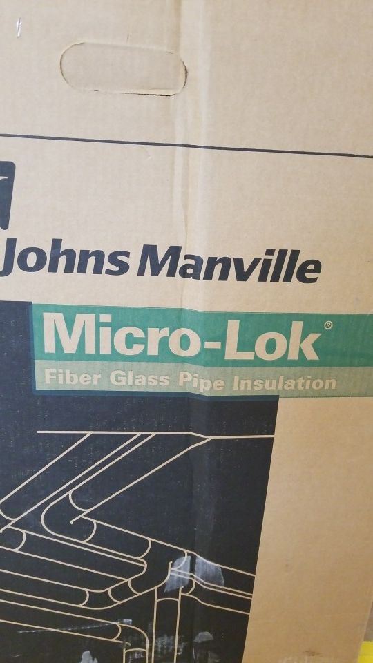 Micro-lok fiber glass pipe insulation