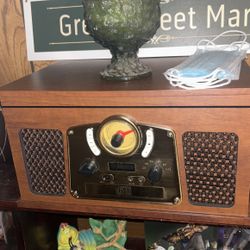 Record Player, Radio And Compact Disk Player