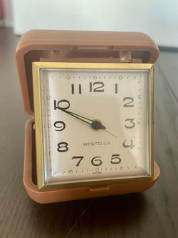 VINTAGE WESTCLOK TRAVEL ALARM CLOCK