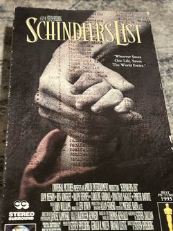 Schindler's List VHS Tape