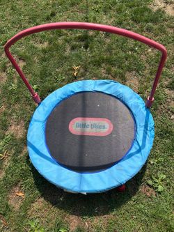 Little Tikes Kids Mini Trampoline with Handle Bar