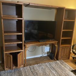 Solid Wood Shelf’s With Adjustable Top 