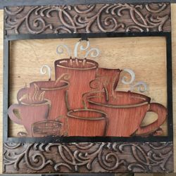 Metal coffee decor
