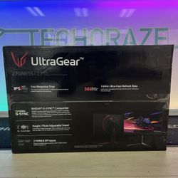 LG Ultragear 27” 144Hz Gaming Monitor - 27GN65S-B