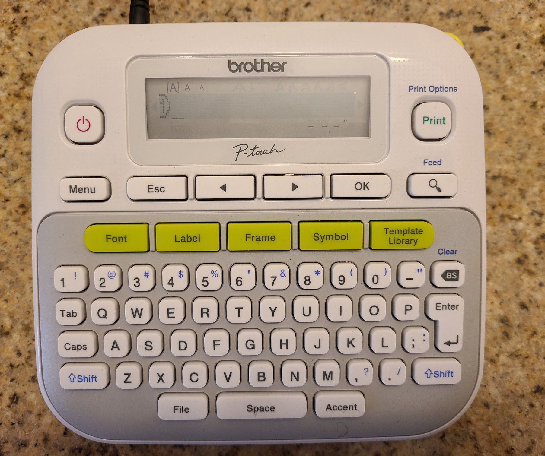 Label maker, only used once