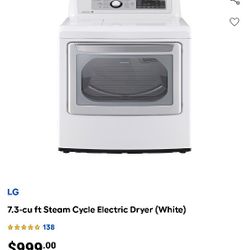 LG Washer And 220v Electric Dryer For Sale Or Trade