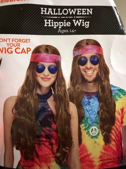 Halloween Hippie Wig Ages 14