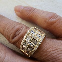 18k Plus  Over 1.75ct Bagette And  Diamons 9g  $1,700 Or Best Ofer